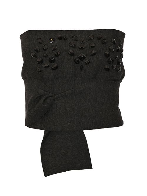 Top in lana con applicazioni gioiello ALBERTA FERRETTI | A0881 66060516